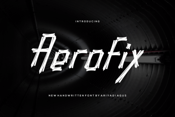 Aerofix: A Cool Display Font for Creative Branding Projects