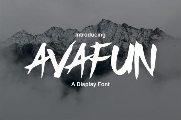 Avafun: A Bold Display Font for Modern Editorial Design