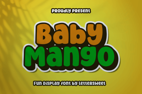 Baby Mango: A Playful Display Font for Modern Branding Projects