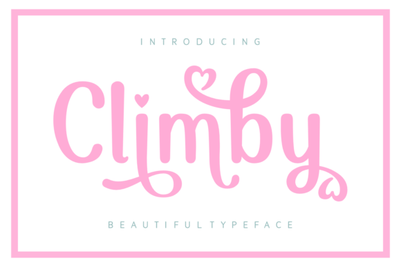 Climby: A Handwritten Typeface That Adds Charm to Your Craft Creations