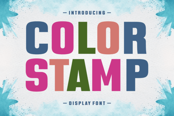 Color Stamp: A Bold Display Font for Modern Web Design Projects