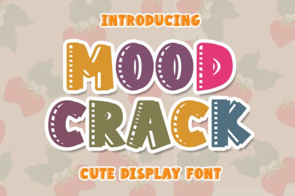 Elegant Typography with Mood Crack Font for Crafters and Makers