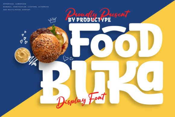 Food Buka: A Bold Display Font for Food & Beverage Branding