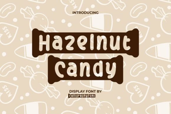 Hazelnut Candy: A Playful Display Font for Sweet Brand Identities