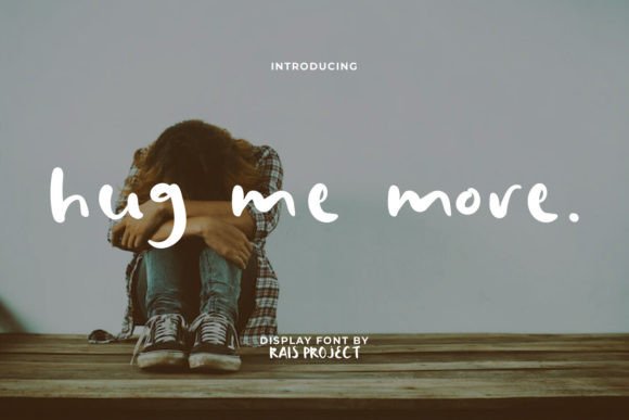 Hug Me More: A Fluffy, Playful Display Font for Modern Web Design