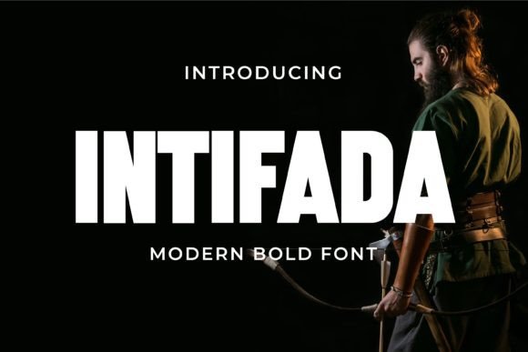 Intifada: A Bold Display Font for Modern Brand Designers