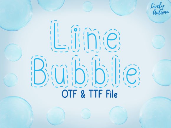 Line Bubble: A Joyful Display Font for Creative Branding Projects