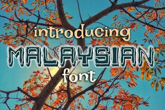Malaysian: A Stylish Display Font That Elevates Small Business Branding