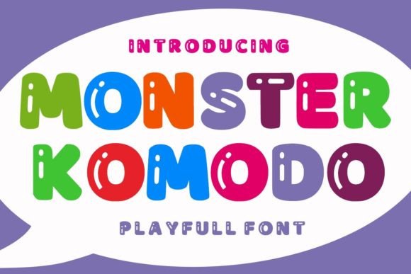 Monster Komodo: A Friendly Display Font for Modern Editorial Design