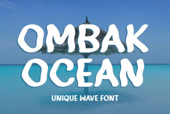 Ombak Ocean: A Fluid Display Font for Dynamic Branding Projects