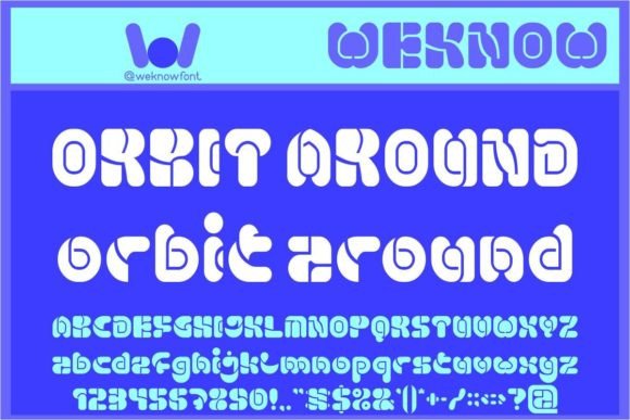Orbit Around: A Futuristic Display Font with Vintage Charm