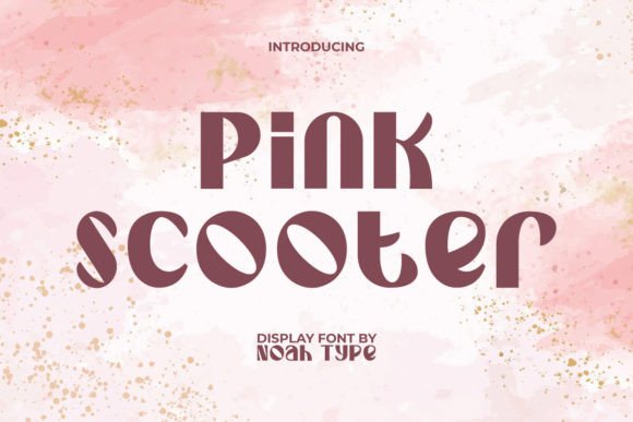 Pink Scooter: A Stylish Display Font for Modern Editorial Design