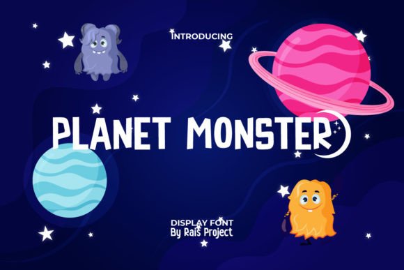 Planet Monster: A Playful Display Font for Bold Brand Identities