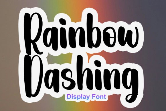 Rainbow Dashing: A Vibrant Display Font for Modern Web Design