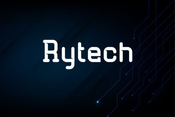 Rytech: A Modern Display Font for Digital Design and Brand Identity