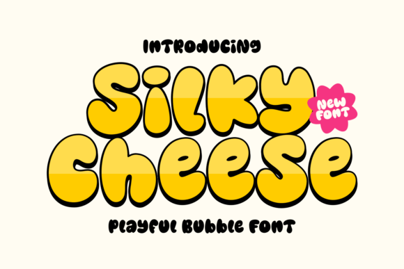Silky Cheese: A Playful Display Font for Small Business Branding