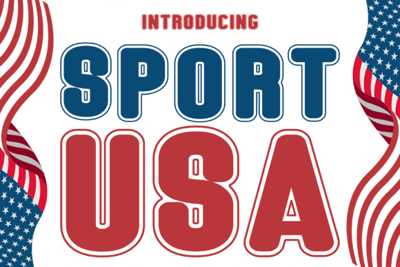 Sport Usa: A Dynamic Display Font for Crafters and Product Designers