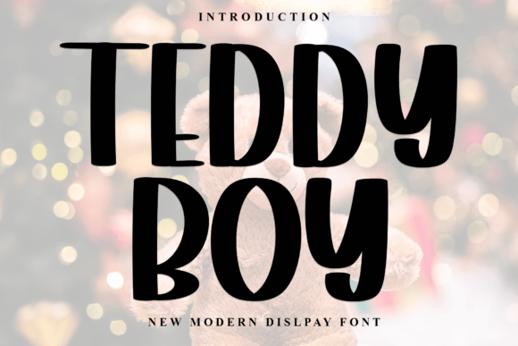 Teddyboy: A Festive Typeface for Cheerful Editorial Designs