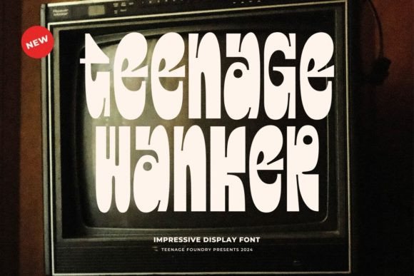 Teenage Wanker: A Bold Display Font for Modern Marketing Visuals