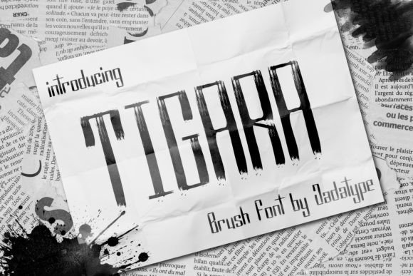 Tigara: A Bold Display Font for Expressive Editorial Design