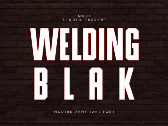 Welding Blak: A Bold Display Font for High-Impact Campaign Visuals
