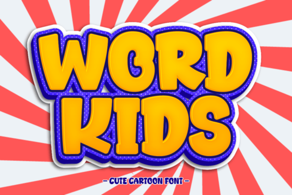 Word Kids: A Playful Font for Whimsical Brand Design