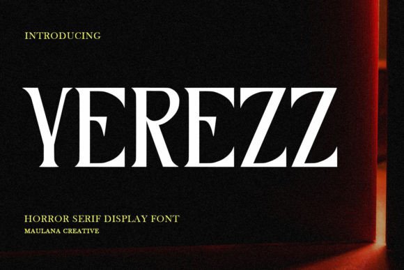 Yerezz: A Stylish Serif Font for Elegant Editorial Design